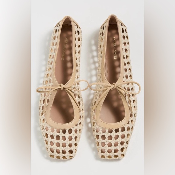 Andrea Gomez Women's Amelia Raffia Ballerina Flats